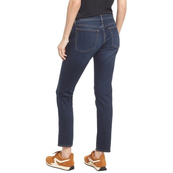 NWT Rag & Bone Jeans Dre Low Rise Boyfriend Jeans Bianca Dark Wash Size 26 | 2 - Picture 3 of 14